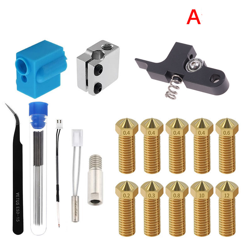 3D-Drucker-Zubehoumlr-Duumlse-Silikonhuumllle-Thermistor-Heizrohr-Rachen-Set-1976467-1